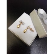 Серьги бантики, золото 585 (14K), вес 1.7 г.