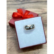 Кольцо с камнями , золото 585 (14K), вес 4.5 г.