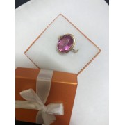 Кольцо золотое с корундом, золото 585 (14K), вес 6.9 г.