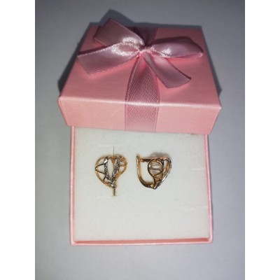 Серьги золотые, золото 585 (14K), вес 2.2 г. Серьги золотые, золото 585 (14K), вес 2.2 г.