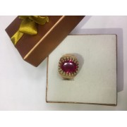 Кольцо с камнем, золото 585 (14K), вес 7 г.