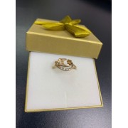 Кольцо с камнями , золото 585 (14K), вес 1.9 г.