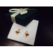 Серьги СЕРДЦЕ, золото 585 (14K), вес 1.3 г.