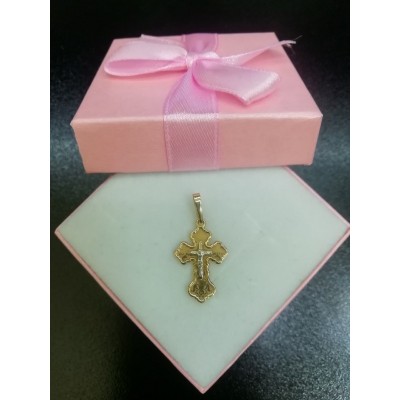 Крест, золото 585 (14K), вес 1 г. Крест, золото 585 (14K), вес 1 г.