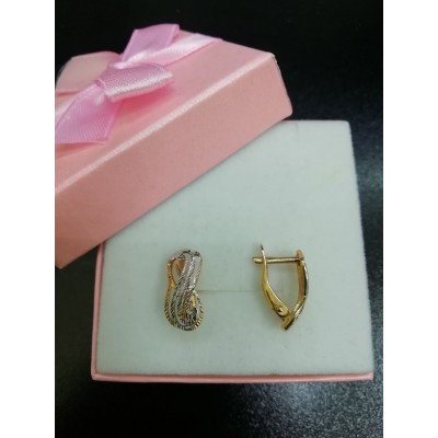 Серьги , золото 585 (14K), вес 2.3 г. Серьги , золото 585 (14K), вес 2.3 г.