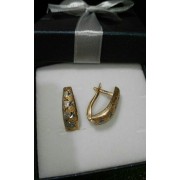 Серьги , золото 585 (14K), вес 3 г.