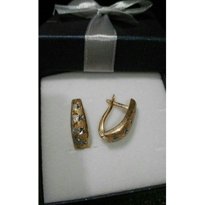 Серьги , золото 585 (14K), вес 3 г. Серьги , золото 585 (14K), вес 3 г.