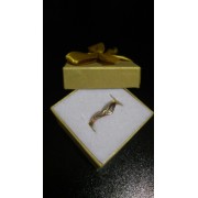 Кольцо с камнями , золото 585 (14K), вес 2.38 г.