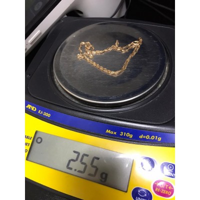 Цепочка, золото 585 (14K), вес 2.5 г. Цепочка, золото 585 (14K), вес 2.5 г.