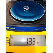 Кольцо золотое с фианитом, золото 585 (14K), вес 1.83 г.