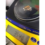 Серьги с камушками , золото 585 (14K), вес 3.5 г.