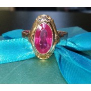 Кольцо с камнями , золото 585 (14K), вес 4.1 г.