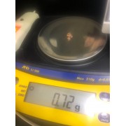 золотой крестик, золото 585 (14K), вес 0.72 г.