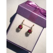 Серьги с камнями  , золото 585 (14K), вес 3.1 г.