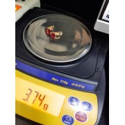 Серьги золотые с фианитами  , золото 585 (14K), вес 3.74 г.