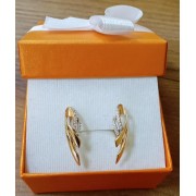 Серьги с камнями  , золото 585 (14K), вес 2.4 г.