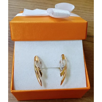 Серьги с камнями , золото 585 (14K), вес 2.4 г. Серьги с камнями , золото 585 (14K), вес 2.4 г.