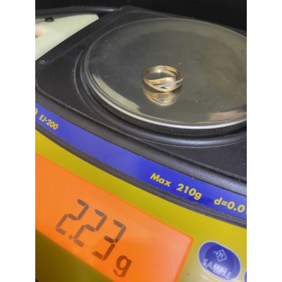 золотое кольцо, золото 585 (14K), вес 2.2 г. золотое кольцо, золото 585 (14K), вес 2.2 г.