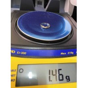 Кольцо золотое с фианитами, золото 585 (14K), вес 1.4 г.