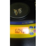 Серьги с жемчугом, золото 585 (14K), вес 6.06 г.