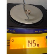 Кольцо с камнями , золото 585 (14K), вес 1.4 г.