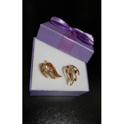 Серьги , золото 585 (14K), вес 4.3 г. Серьги , золото 585 (14K), вес 4.3 г.