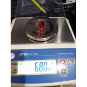 Кольцо с камням, золото 585 (14K), вес 6.8 г.