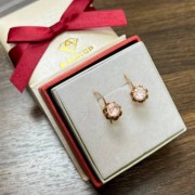 Серьги с камнями  , золото 585 (14K), вес 4.2 г.