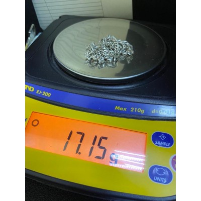 Цепь , серебро 925, вес 17.10 г. Цепь , серебро 925, вес 17.10 г.