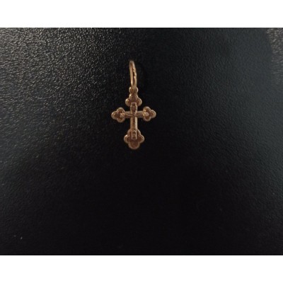 Крест, золото 585 (14K), вес 0.9 г. Крест, золото 585 (14K), вес 0.9 г.