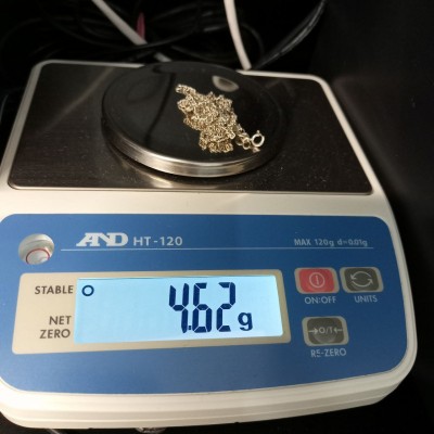 Цепь, серебро 925, вес 4.6 г. Цепь, серебро 925, вес 4.6 г.