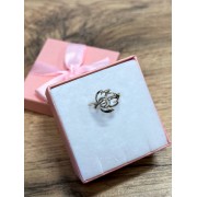 Кольцо с камнями, золото 585 (14K), вес 1.4 г.