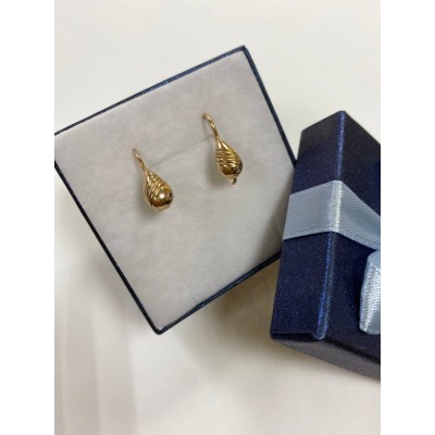 Серьги, золото 585 (14K), вес 1.7 г. Серьги, золото 585 (14K), вес 1.7 г.