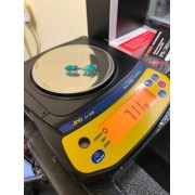 Серьги золотые с бирюзой, золото 585 (14K), вес 7.1 г.