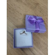 Кольцо золотое с фианитом, золото 585 (14K), вес 3.17 г.