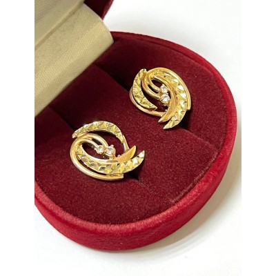 Серьги с камнями , золото 585 (14K), вес 5.4 г. Серьги с камнями , золото 585 (14K), вес 5.4 г.