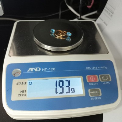 Серьги с камнями, золото 585 (14K), вес 1.9 г. Серьги с камнями, золото 585 (14K), вес 1.9 г.