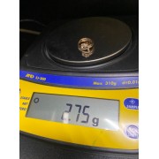 Кольцо золотое с фианитами, золото 585 (14K), вес 2.7 г.