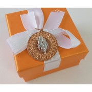 Подвеска с близницами, золото 585 (14K), вес 2.8 г.