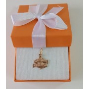 Подвеска РЫБЫ, золото 585 (14K), вес 1.9 г.