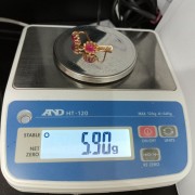 Серьги с камнями, золото 585 (14K), вес 5.9 г.