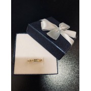 Кольцо с камнями, золото 585 (14K), вес 1.95 г.