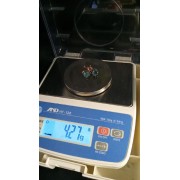 Серьги с камнями, золото 585 (14K), вес 4.2 г.