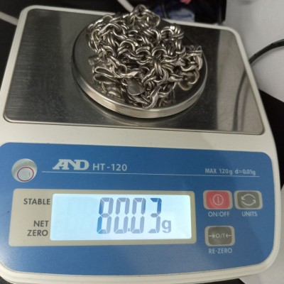 Цепь, серебро 925, вес 80 г. Цепь, серебро 925, вес 80 г.