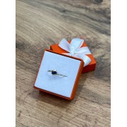 Кольцо с камнем, золото 585 (14K), вес 0.8 г.