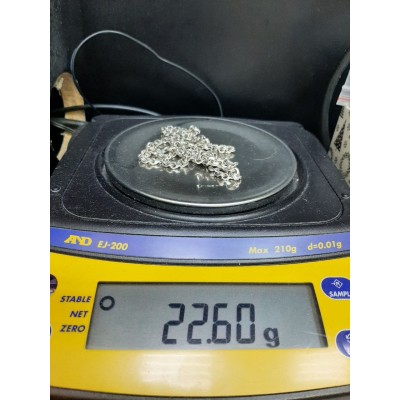 Цепь, серебро 925, вес 22.6 г. Цепь, серебро 925, вес 22.6 г.