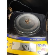 Серьги с камнями, золото 585 (14K), вес 4 г.