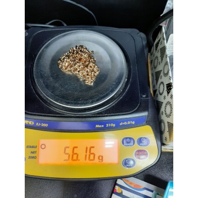 Цепь бисмарк, золото 585 (14K), вес 56.1 г. Цепь бисмарк, золото 585 (14K), вес 56.1 г.