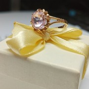 Кольцо с камнями, золото 585 (14K), вес 3.6 г.