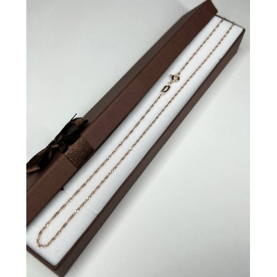 Цепь, золото 585 (14K), вес 1 г. Цепь, золото 585 (14K), вес 1 г.